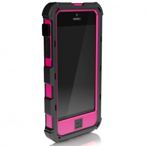 Противоударный чехол на iPhone 5/5s, Ballistic Hard Core Case Black/Hot Pink